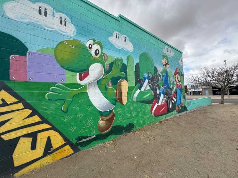 mural in Willcox by artist unknown.