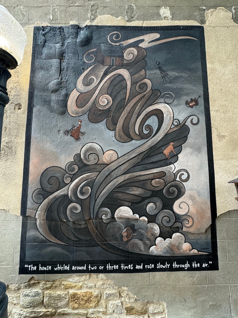 mural in Wamego by artist unknown.