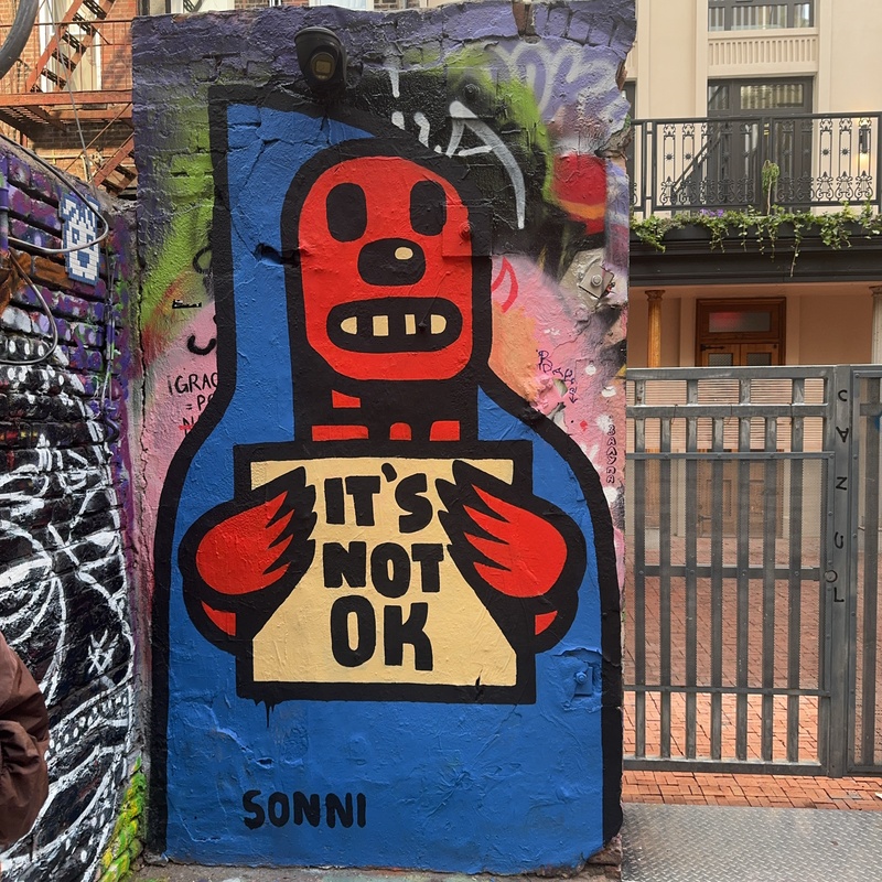 mural in New York by artist Sonni.
