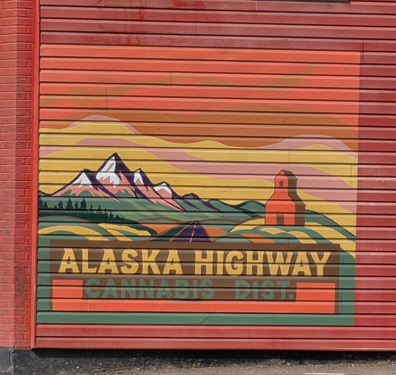 mural in Dawson Creek by artist unknown.