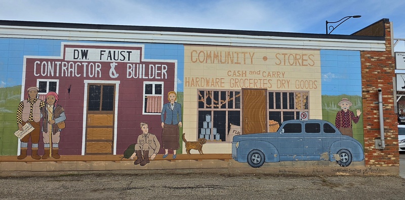 mural in Dawson Creek by artist unknown.