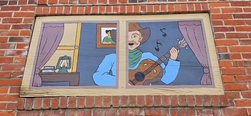 mural in Dawson Creek by artist unknown.