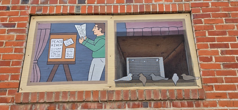 mural in Dawson Creek by artist unknown.