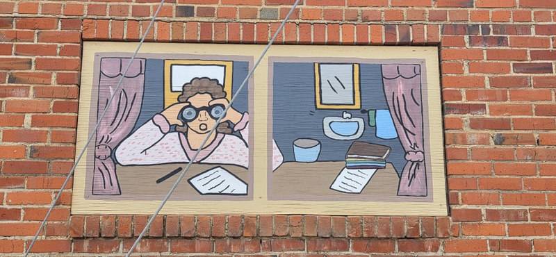 mural in Dawson Creek by artist unknown.