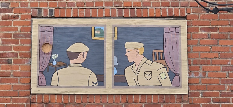 mural in Dawson Creek by artist unknown.