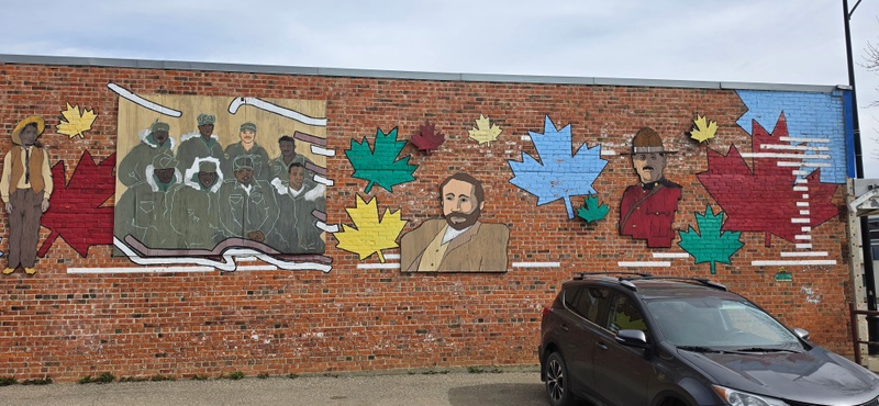 mural in Dawson Creek by artist unknown.