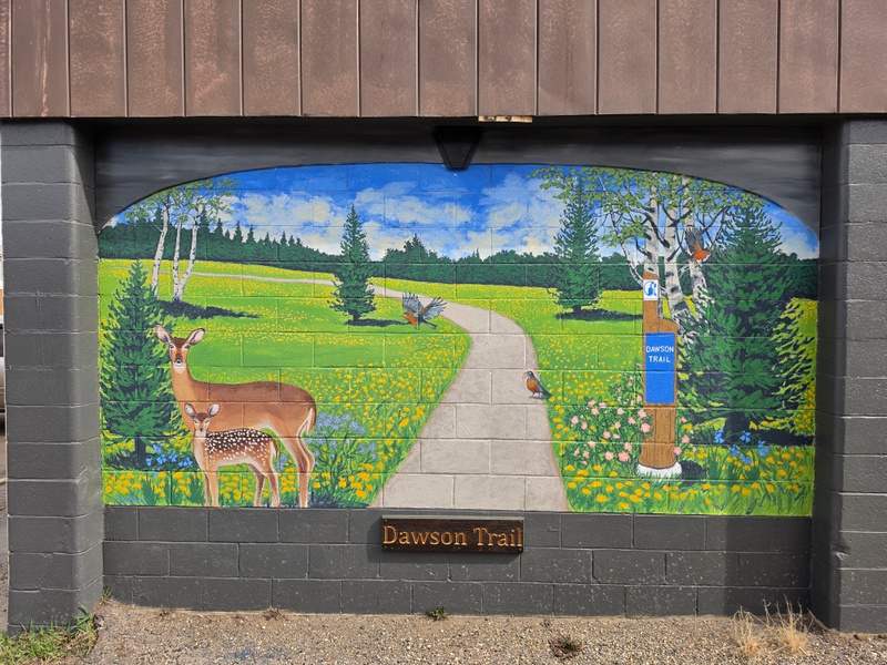 mural in Dawson Creek by artist unknown.