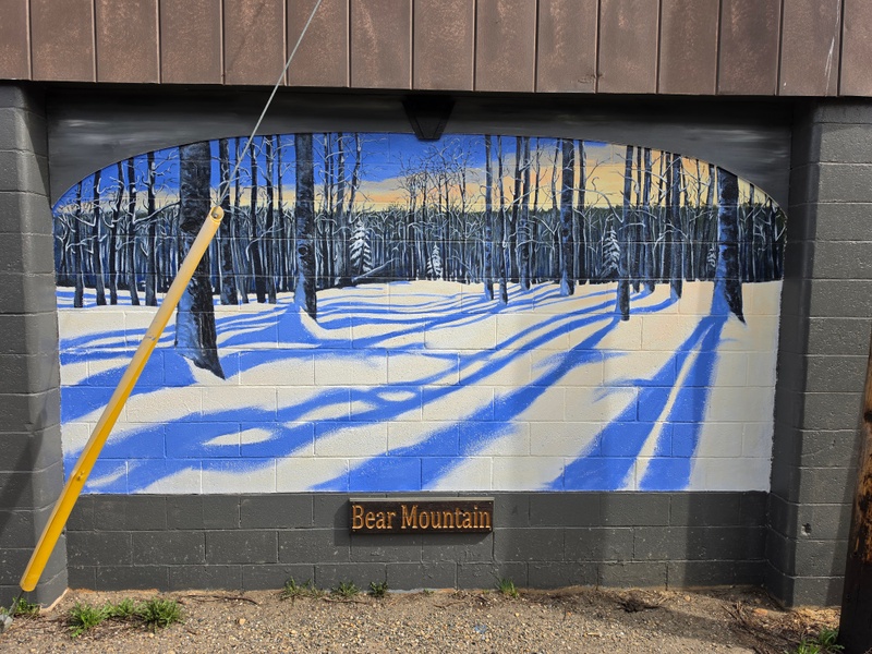 mural in Dawson Creek by artist unknown.