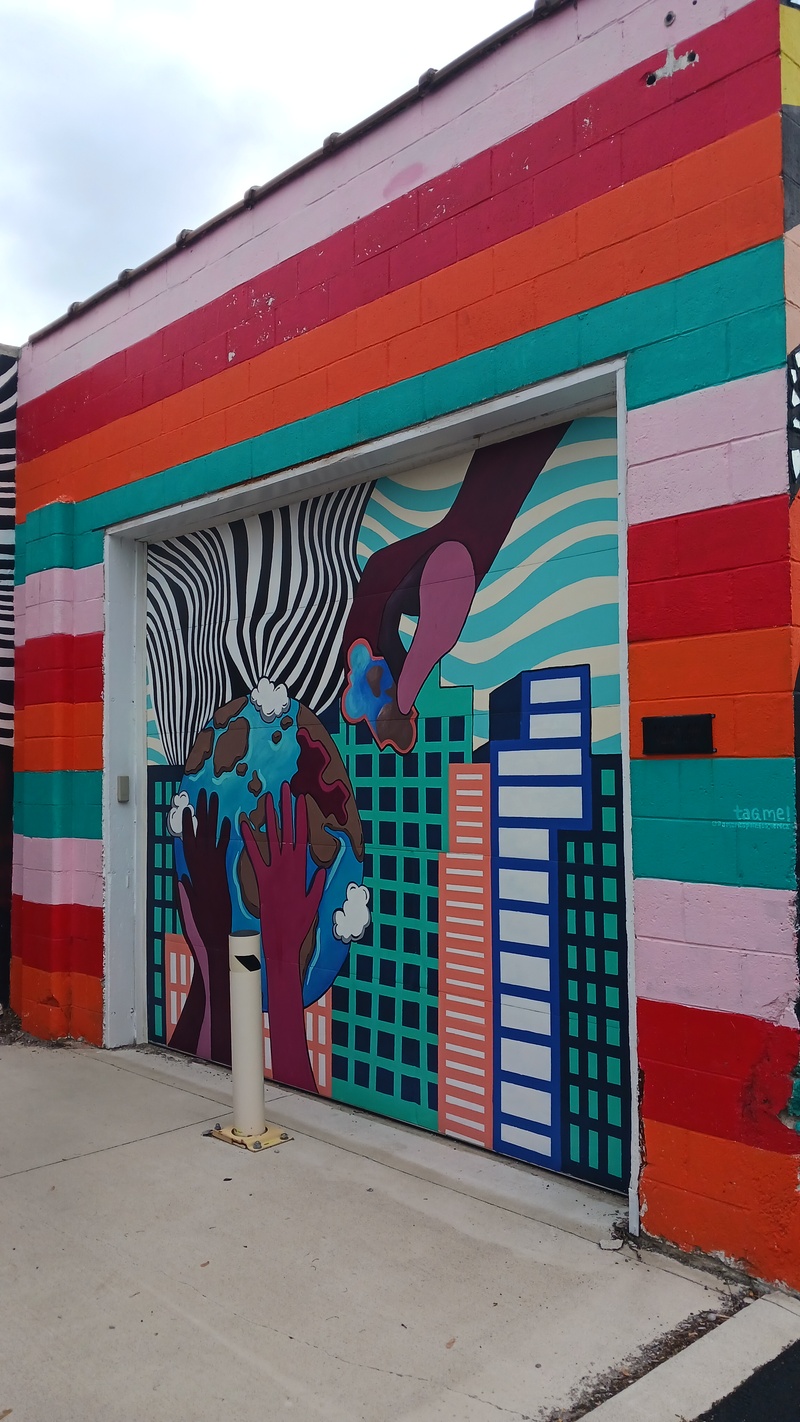 mural in Fort Wayne by artist America Carrillo.