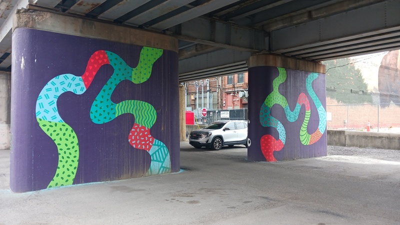 mural in Fort Wayne by artist unknown.