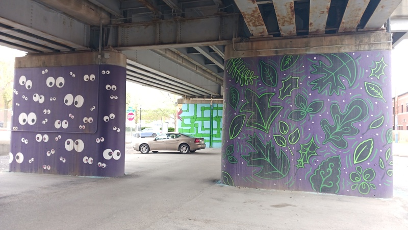 mural in Fort Wayne by artist unknown.