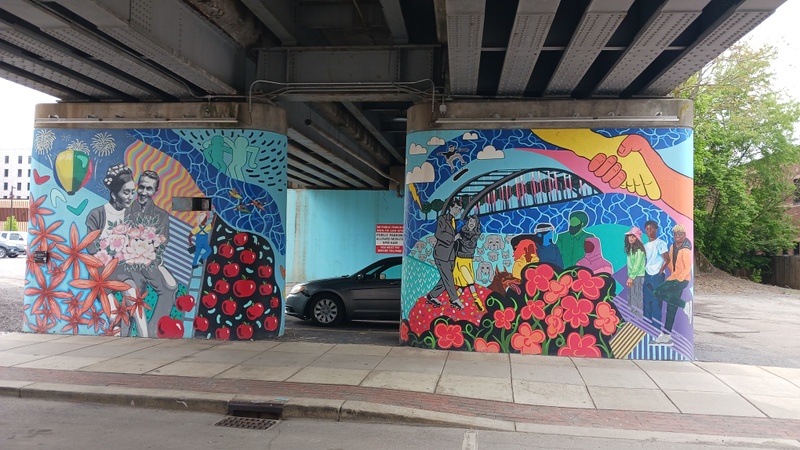 mural in Fort Wayne by artist Erin Salyers.