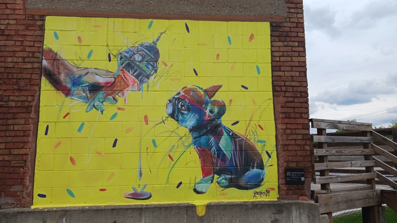 mural in Fort Wayne by artist Theoplis Smith III.