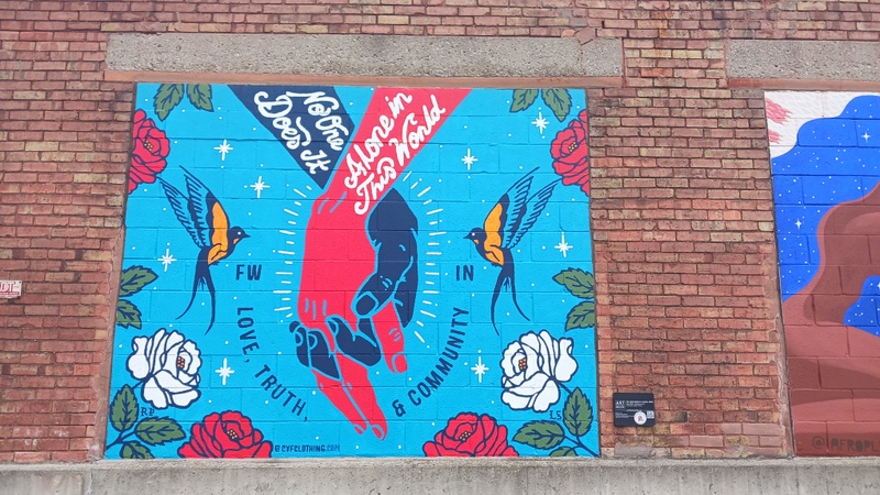 mural in Fort Wayne by artist Raul Perez.