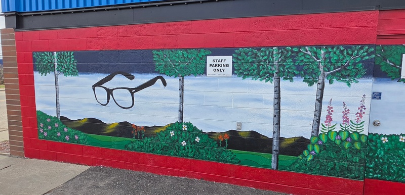 mural in Dawson Creek by artist unknown.