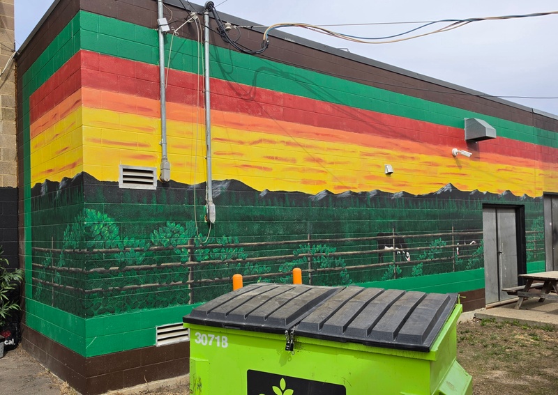 mural in Dawson Creek by artist unknown.