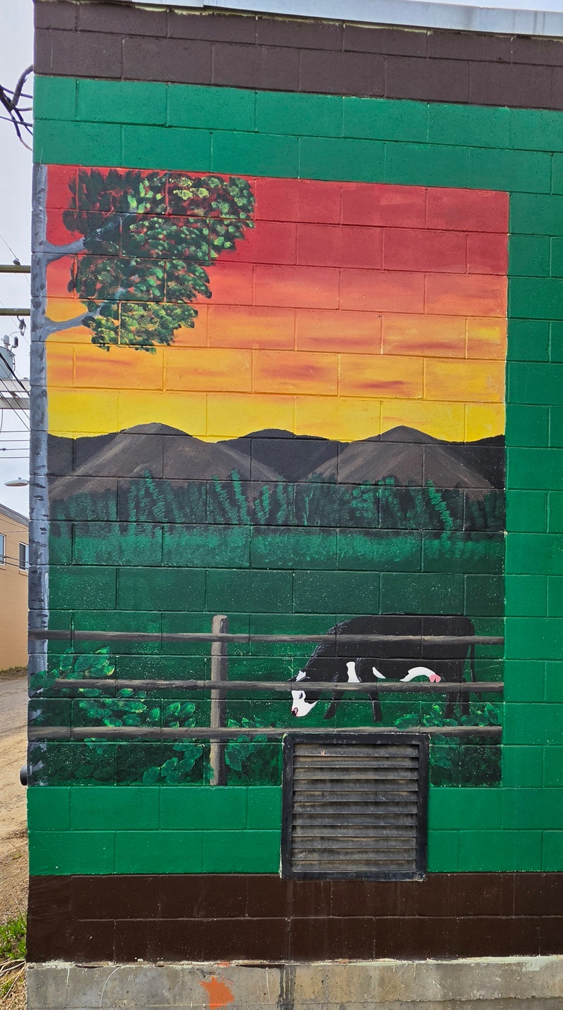 mural in Dawson Creek by artist unknown.