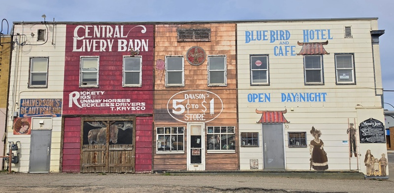 mural in Dawson Creek by artist unknown.