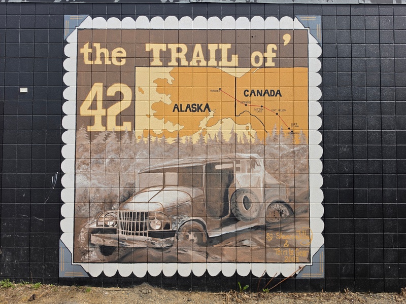 mural in Dawson Creek by artist unknown.