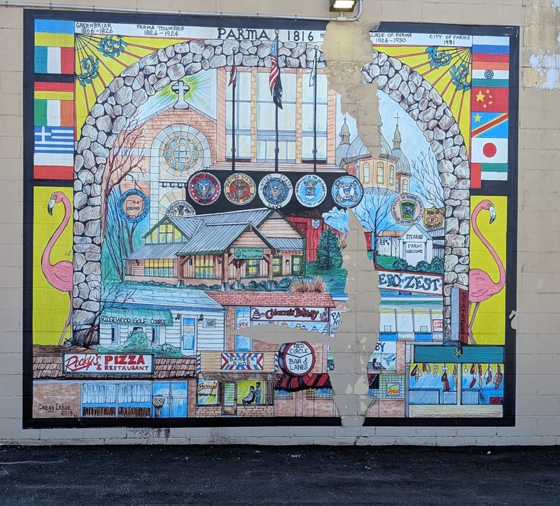 mural in Parma by artist unknown.