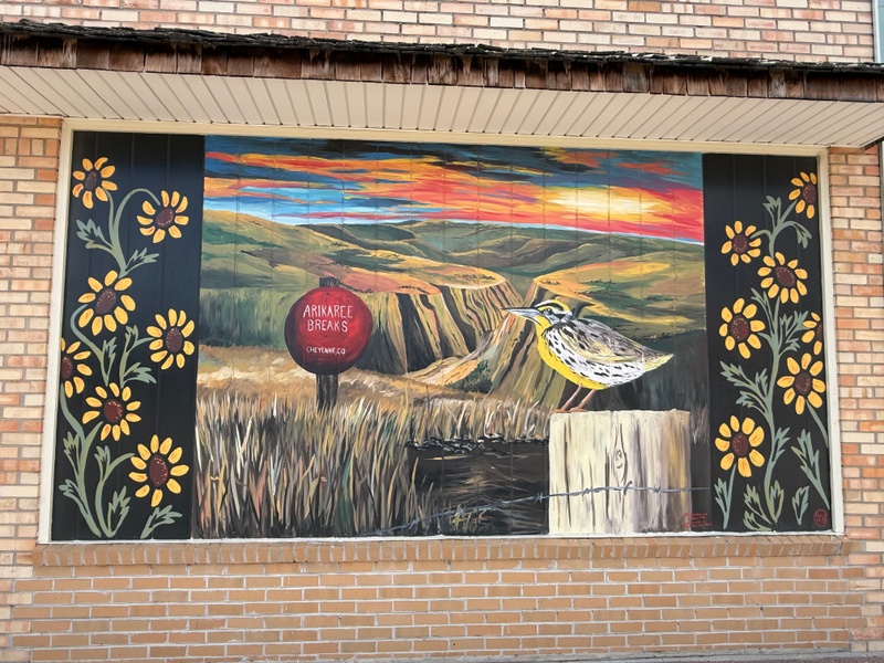 mural in Saint Francis by artist unknown.