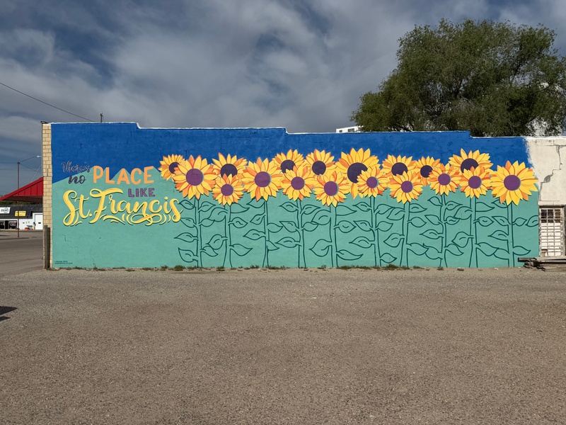 mural in Saint Francis by artist unknown.
