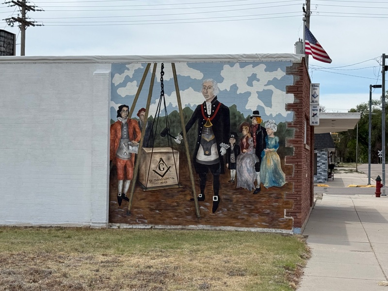 mural in Colby by artist unknown.