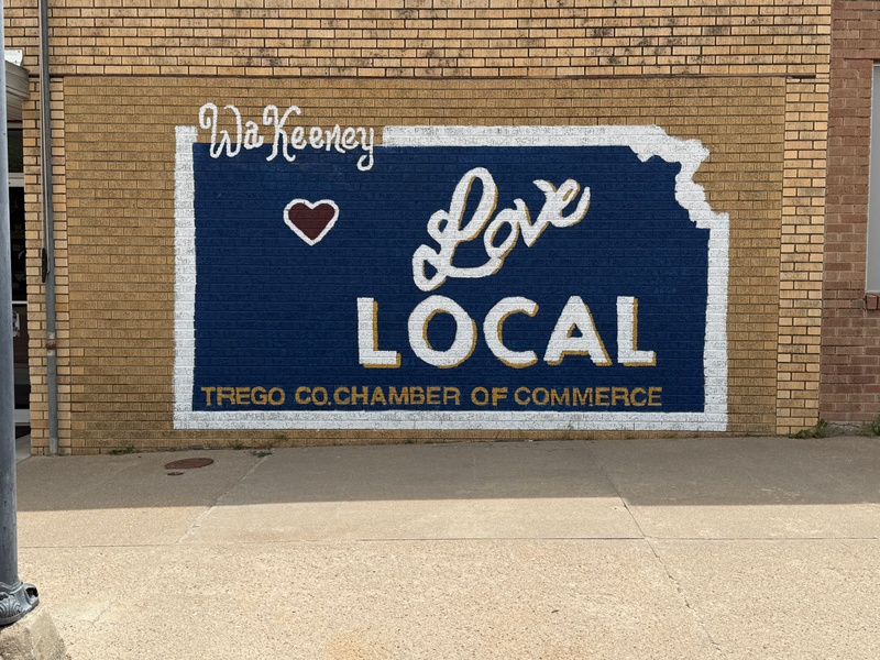 mural in WaKeeney by artist unknown.