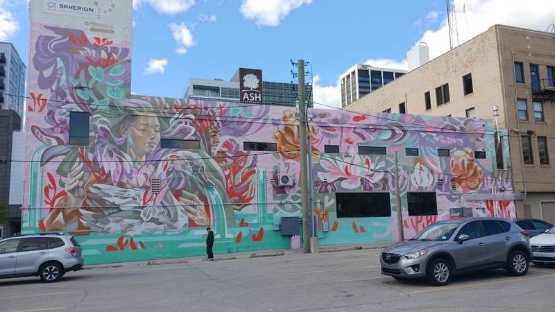 mural in Fort Wayne by artist KEY DETAIL.