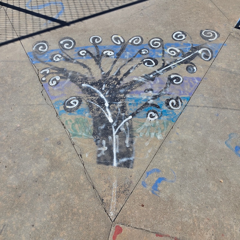 mural in Fort Nelson by artist unknown.