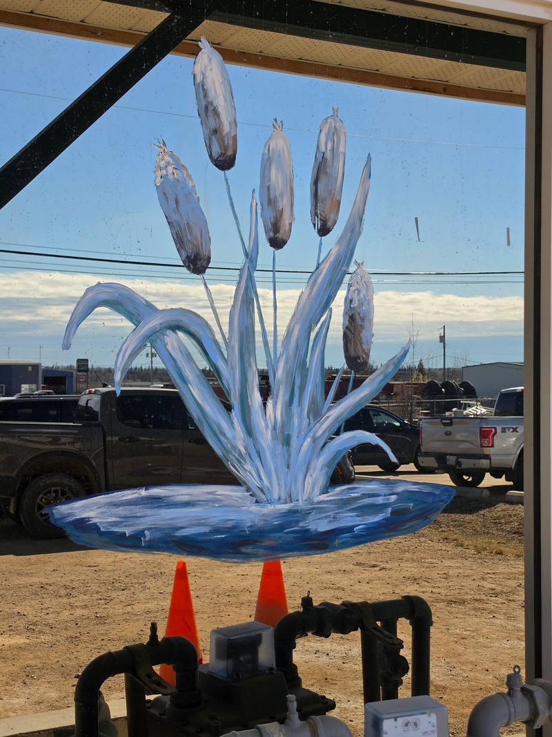 mural in Fort Nelson by artist unknown.
