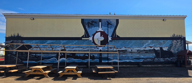 mural in Fort Nelson by artist unknown.