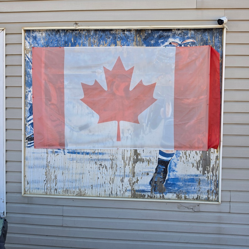 mural in Fort Nelson by artist unknown.