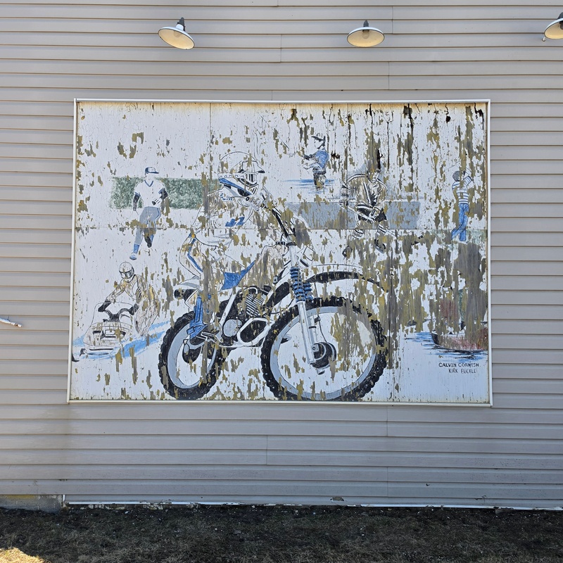mural in Fort Nelson by artist unknown.