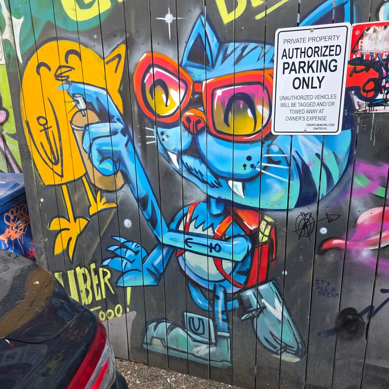 mural in Toronto by artist unknown.