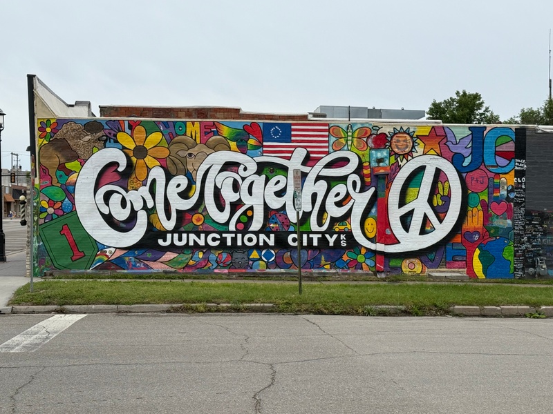 mural in Junction City by artist unknown.