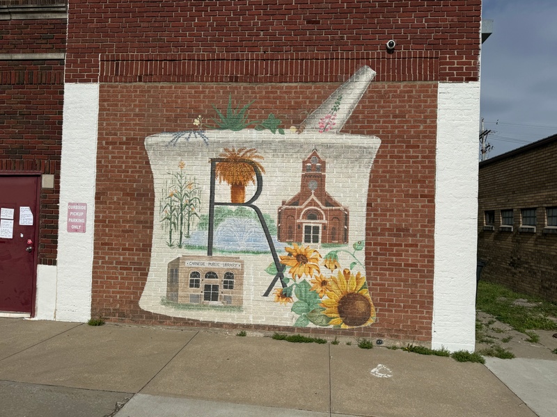 mural in Herington by artist unknown.