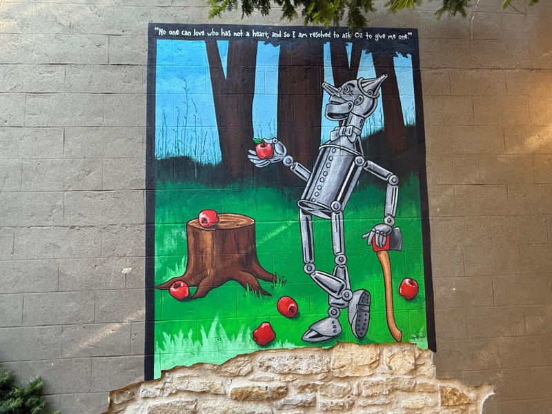 mural in Wamego by artist unknown.