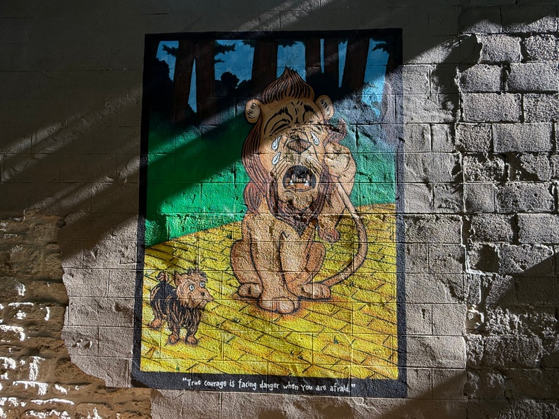 mural in Wamego by artist unknown.