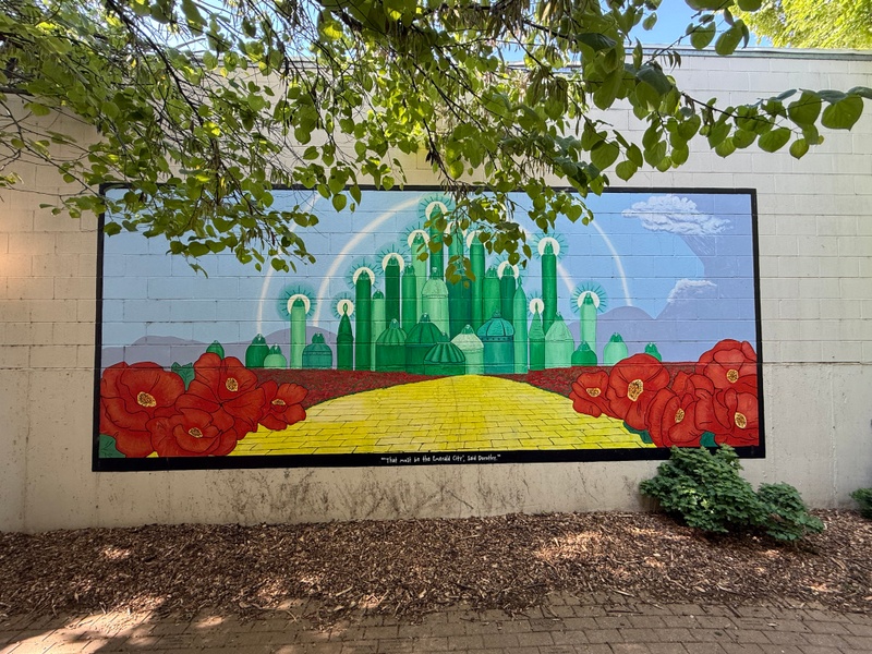 mural in Wamego by artist unknown.