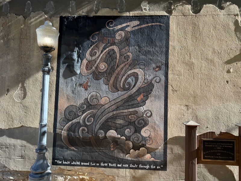 mural in Wamego by artist unknown.