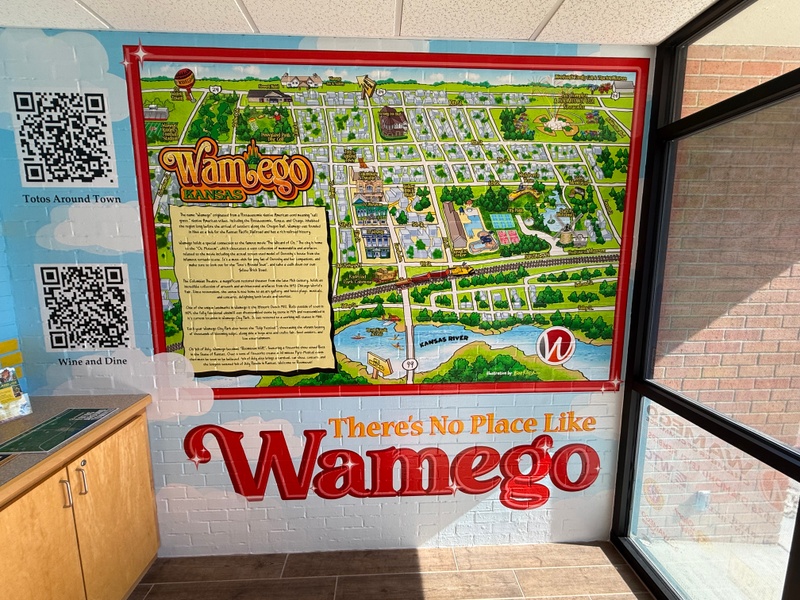 mural in Wamego by artist unknown.