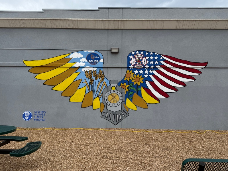 mural in Newton by artist unknown.