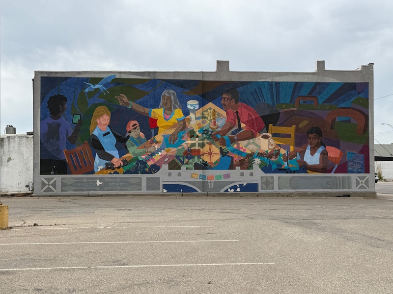 mural in Newton by artist unknown.