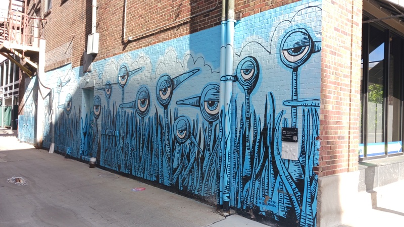 mural in Fort Wayne by artist Bryan Ballinger.