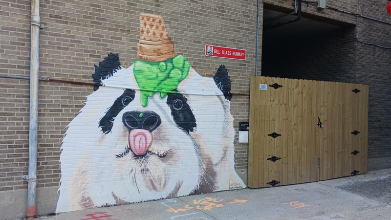 mural in Fort Wayne by artist unknown.