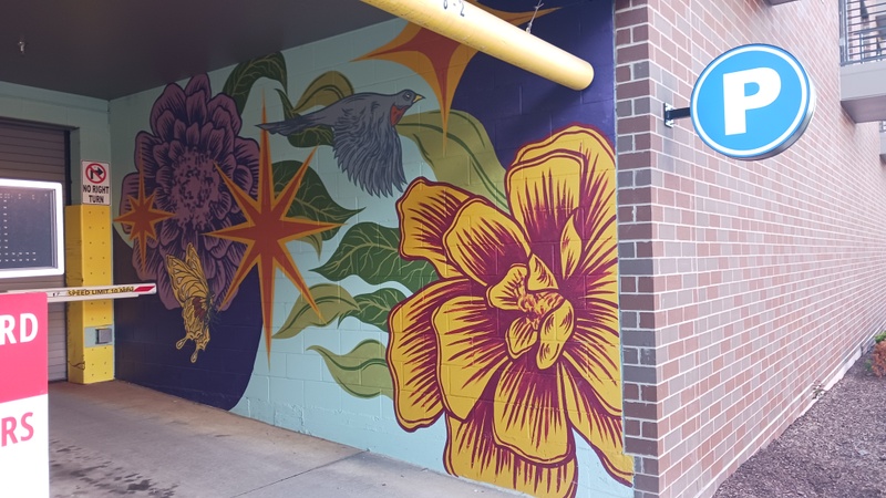 mural in Fort Wayne by artist Julie Wall.
