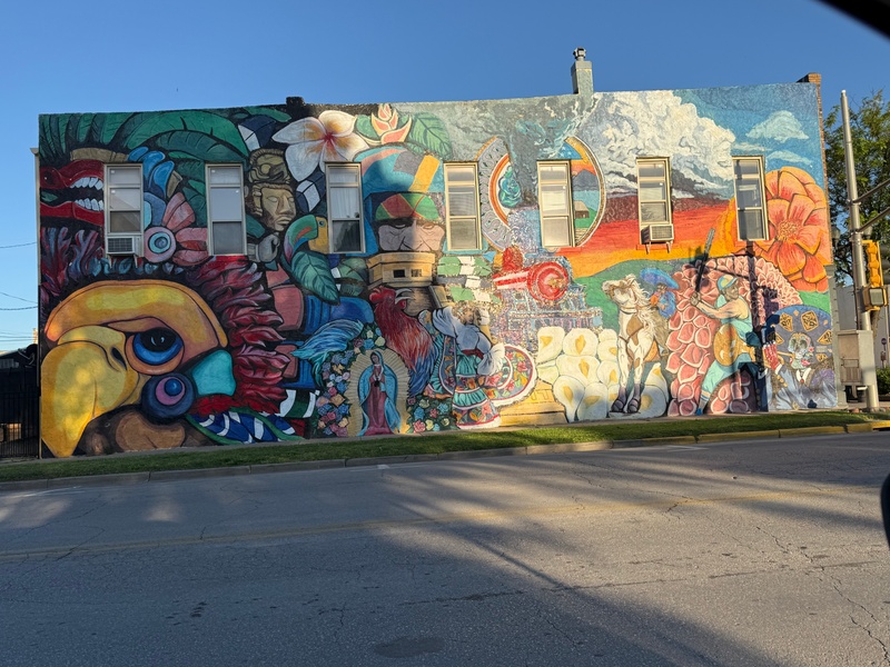mural in Emporia by artist unknown.
