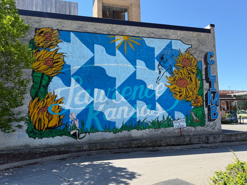 mural in Lawrence by artist unknown.