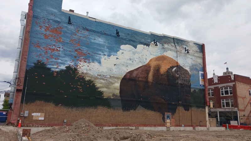 mural in Fort Wayne by artist unknown.
